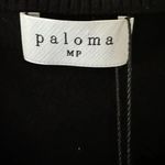 Paloma Black Merino Wool Crewneck Soft Luxury Short Sleeves Knit Top SZ MP #2050 Photo 8