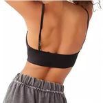 Free People NEW HAH Noir Black Cami BrHAH Unpadded Loungewear Boho Bralette XS Photo 1