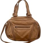 Cole Haan Vintage Camel Tan Leather Triple Compartment Satchel Crossbody Bag Photo 6
