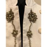 Cache Cotton Denim Gold Embellished Jacket Stretch Longer Sleeve Lined $168 NWT Photo 4
