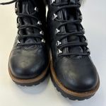 Kaari Blue  Katie Combat Boot~ Black~ with Fur Trim~ Size 8.5 Photo 6