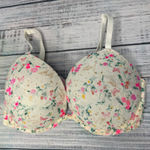 PINK - Victoria's Secret Victoria’s Secret PINK Floral Push-Up Bra Wear Everywhere Super Push-Up Size 32D Photo 0