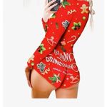 CBR Womens Chic Skinny Christmas Romper Red Size M Photo 4