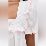 For Love & Lemons  Tea Time Babydoll Dress White Pink size XXS Photo 2