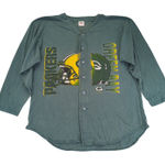 Vintage 1996 Green Bay Packers NFL Game Day Button Down‎ Baseball Jersey Large Photo 0