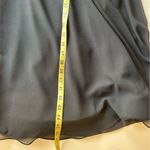 Badgley Mischka black chiffon dress with loop sash (12) - has flaws Photo 9