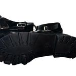 ZARA New  leather black Moto combat boots buckles and zippers EU 36 US 6 Photo 6