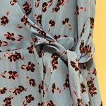 Parker  new with tags‎ faux wrap blue floral dress Photo 3