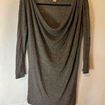 Twenty One 21 Gray Scoop Neck 3/4 sleeve long  Blouse Photo 0