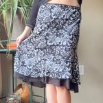 Wrapper Y2K Floral Black and White Skirt Photo 6