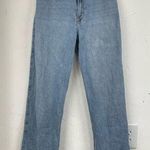 Hollister Light Wash Ultra High Rise Dad Jeans Womens 27 Rolled Hem Zip Fly Photo 0