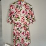 Show Me Your Mumu Pink Green Floral Short Robe Cottage Feminine Girly Belted Photo 7