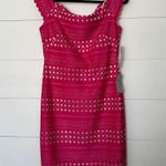 Eliza J Women’s 10 Pink Laser Cut Career Office Core Dress New Photo 0