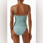 Jonathan Simkhai Laine Draped Satin Underwire One Photo 2