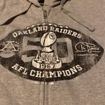 NFL Oakland Raiders Champions Gray Zip-Up Hoodie Photo 1