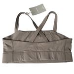 Everlane The Perform Cropped Top Dark Forest Taupe Size Medium Photo 1