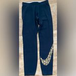 Nike  Sportswear Women’s Size Small Black Animal Print Logo‎ Leggings Photo 8