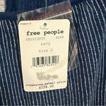 Free People  Indigo Dreams Oversized Tunic Top Navy Blue Small NEW Boho Chic Photo 7