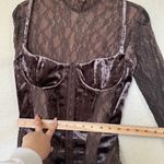 House Of CB  S D-DD‎  'Marica' Brown Velvet & Lace Corset Dress NWOT Photo 7