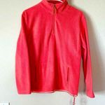 New York & Co. NY Jeans Women’s Coral Pink Fleece 1/4 Zip Pullover Size S Photo 0