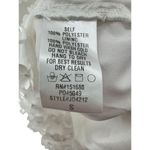 Storia  Small 3D Floral Appliqué‎ Shift Mini Dress Bridal Cocktail Party Metallic Photo 5