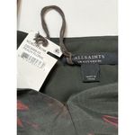 ALLSAINTS Rosi Nila Dark Khaki Green Tiered V-neck Midi Dress Sz 0 Photo 13