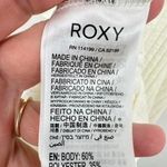 Roxy ‎ Ribbed Romper Cream Sleeveless V-Neck Adjustable Straps Beach Casual Small Photo 10