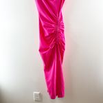 Juniper Blu Sleeveless Ruched Side Bodycon Midi Dress Hot Pink XS Photo 5
