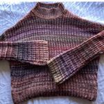 Ruby Moon Vintage Anthropologie long Red tunic Cowl Neck Drawstring Sweater Sz M Photo 1