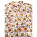 Anthropologie  MAISON d’Amélie Button-Down Short-Sleeve Floral Blouse Size XS Photo 2