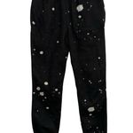 No Boundaries  Black & White Splattered Joggers Photo 1