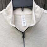 Balance Collection NEW  Oatmeal Crop Julia  Sweatshirt 1/4 zip S Photo 2