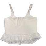 House of Harlow 1960 Cream Knit Peplum Tank Top – Size L – NWT White Size L Photo 2