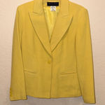 Collection B Women's Vibrant Yellow Suit Jacket Size 10 Photo 0