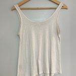 LA Hearts MOVING SALE -  Ribbed White Scoopneck Flowy Tank Photo 2