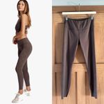 Varley Hughes Laser Cut High Rise Leggings in Braken Brown Women’s size Small Photo 1