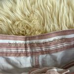 American Eagle  pink and white stripe denim shorts Photo 2