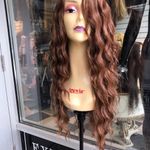 Copper Brown Beach Waves Long Lacefront Wig 2020 Photo 3