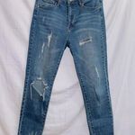 Black Label  Dark Wash Denim High Rise Frayed Hem Ankle Length Jean size 7/29 Photo 0