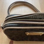 Michael Kors Jet Set Crossbody + Mini with Brown Logo Monogram Photo 4