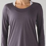 Lululemon  Womens Locarno Long Sleeve Active Gym Workout Lounge Shirt Dark Carbon Photo 0
