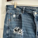 American Eagle  Mom Ripped Straight Jeans Blue Size 16 Photo 4
