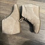 Toms Kala Suede Lace-Up Wedge Booties Boots Size 9.5 Photo 7