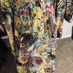 Kaftan African Womens Dress Long Safari Jungle Animals Ethnic Heritage XL Yellow Photo 2
