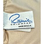 VTG Ritchie Swimwear Bikini Set Triangle Top Strappy Bottom yellow Lace Beige M Size M Photo 2