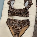 Cabana Del Sol  cheetah print swim suit size small! Photo 0