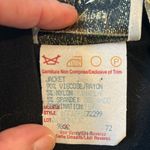 Joseph Ribkoff  Vintage 80s Black and Tan Patterned Zipper Front Jacket Photo 3