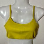 YEAR OF OURS Yellow Ribbed Bralette Top Size M Photo 2