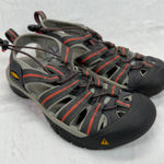 Keen Waterproof Water Newport Hiking Sandals Shoes Gray Orange Accent Size 8 Photo 0