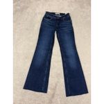 Wrangler mid tise trouser raw hem size 24x30 dark wash Cut To 30in Inseam Photo 1